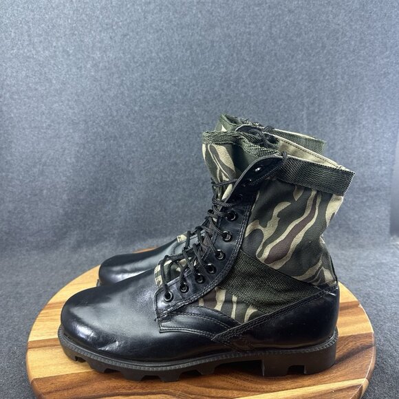 Vintage Jungle Boots Men's 13W Duck Hunter Camo Combat Lace Up Military Boots - Picture 5 of 13